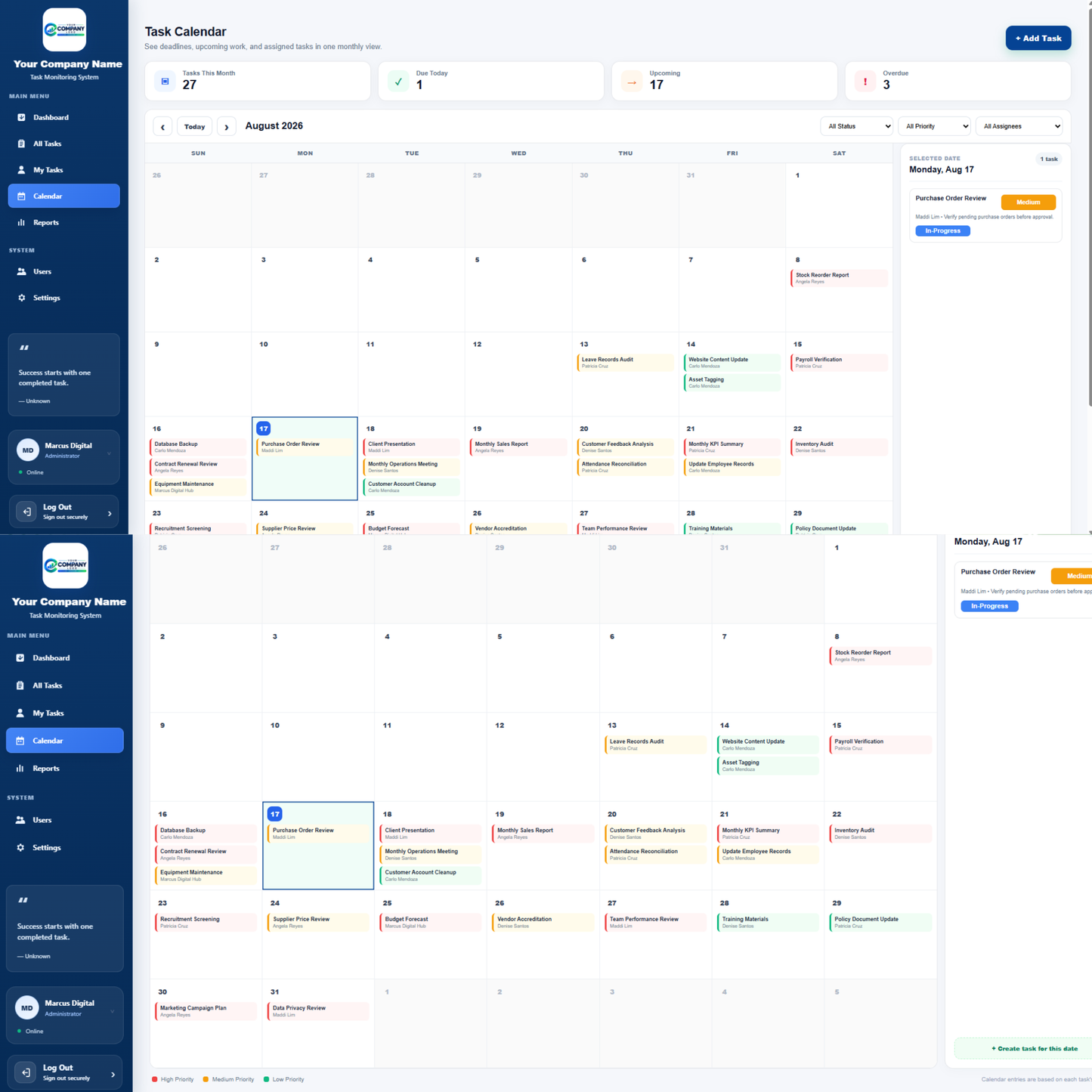 All-in-One Employee Task Monitoring System - Google Sheets Web App